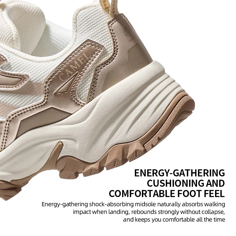 GOLDEN CAMEL Outdoor Hiking Shoes Breathable Thick-soled Sports Shoes for Men Non-slip Lightweight Travel Climbing Shoes 2025