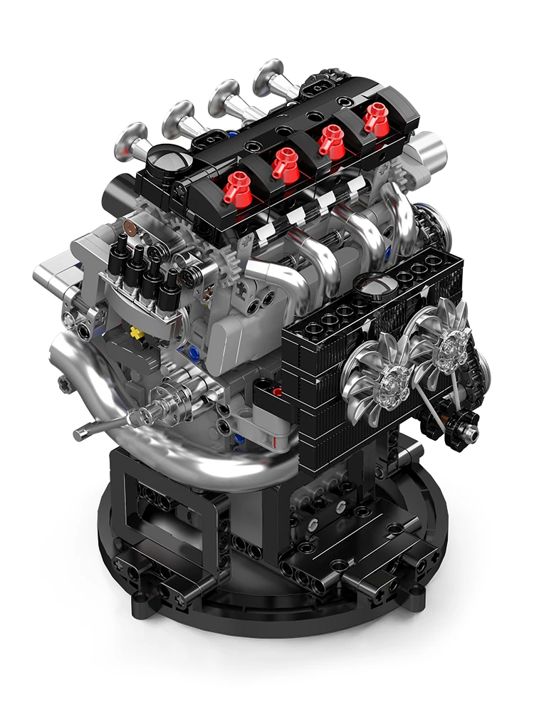 Mould King 10234 Technisches Auto-Motorspielzeug Der Motorisierte VTEC-Motor Baustein-Set Auto-Bausatz Kinder Weihnachtsgeschenk