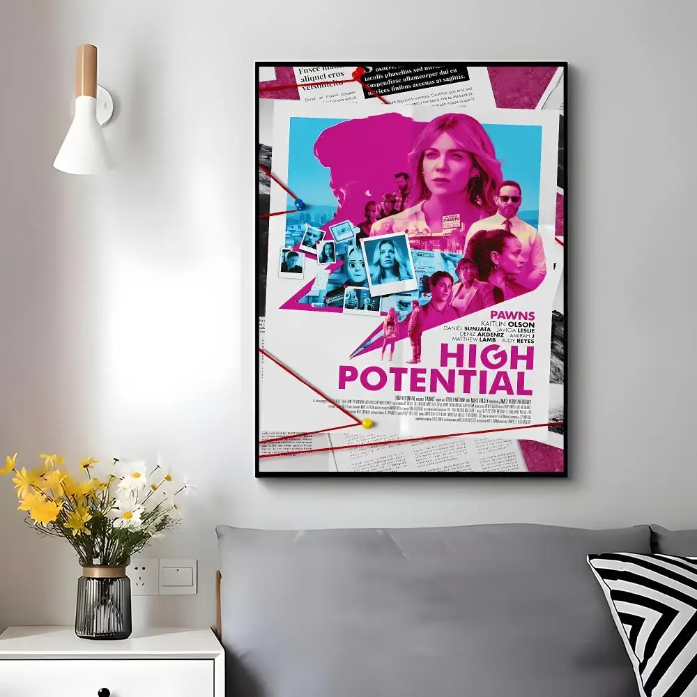 tv crime drama H-High Potential Poster Wall Ornament Home Decor Young Decor Fans