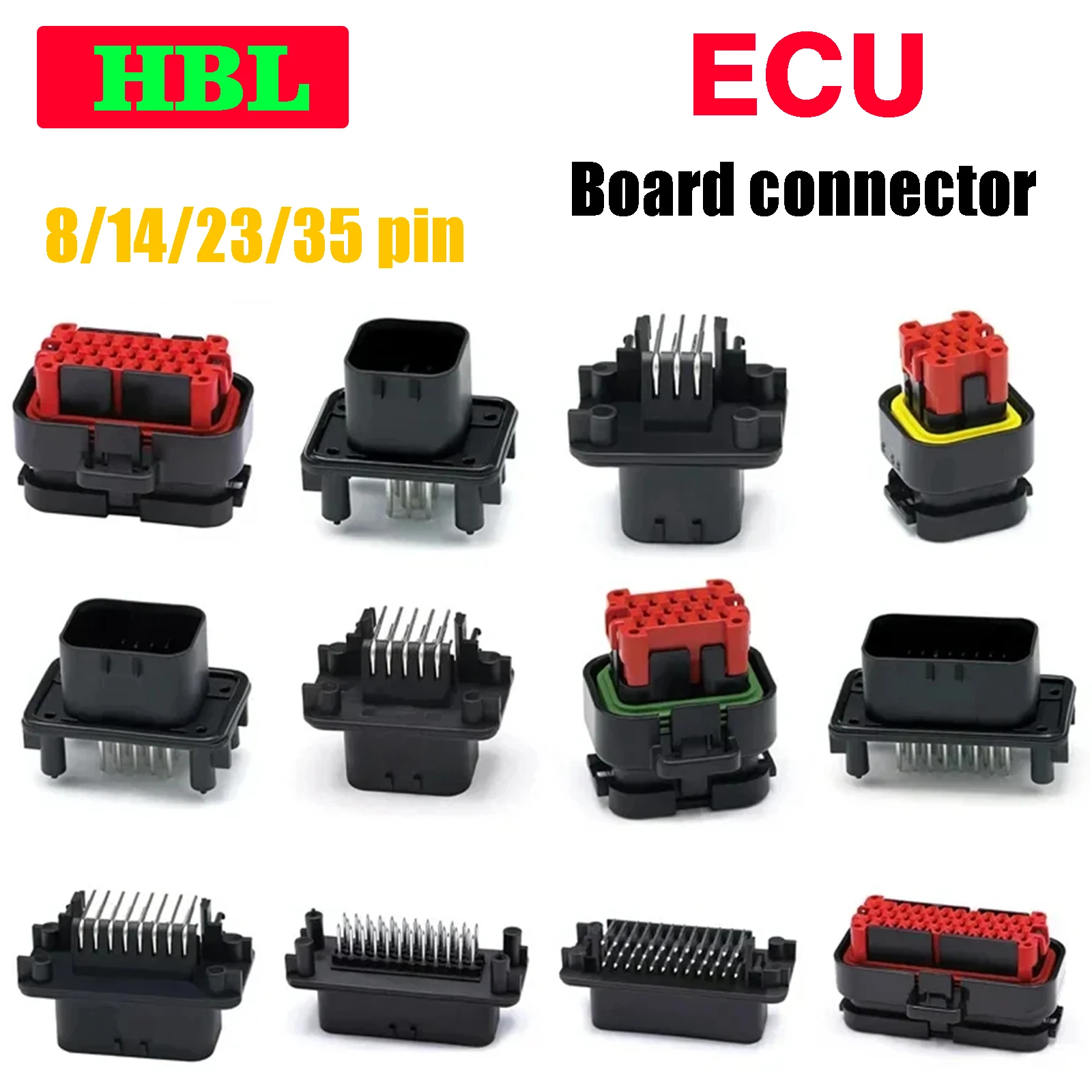 1/5/20Pcs Automotive Ecu Connector 8 14 23 35 Pin Straight PCB Socket Wire to Board Connector ECU Plug 776228-1 770680-1 776266