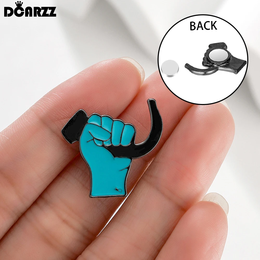 DCARZZ Laryngoscope Enamel Magnet Brooch Medical Otolaryngology Intubation Magnetic Pin Punch-Free Backpack Lapel Badge Jewelry