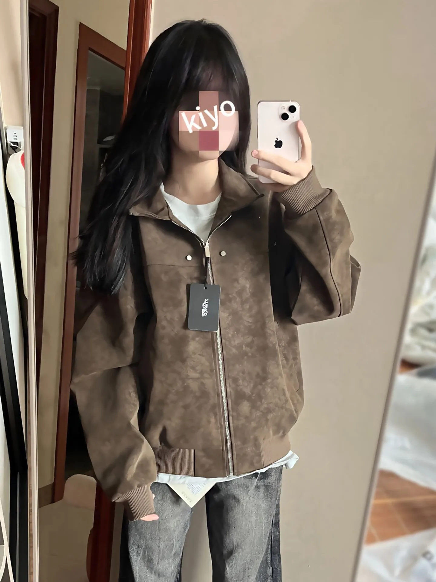 

Коричневая куртка из искусственной кожи для мужчин, весенне-осенняя, в бейсбольном стиле, с воротником-стойкой, дышащая, тонкая, из полиэстера.