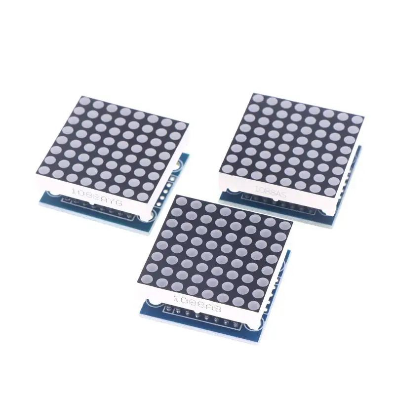 Módulo de pantalla de matriz de puntos LED Max 7219 con control MCU, 1 unidad