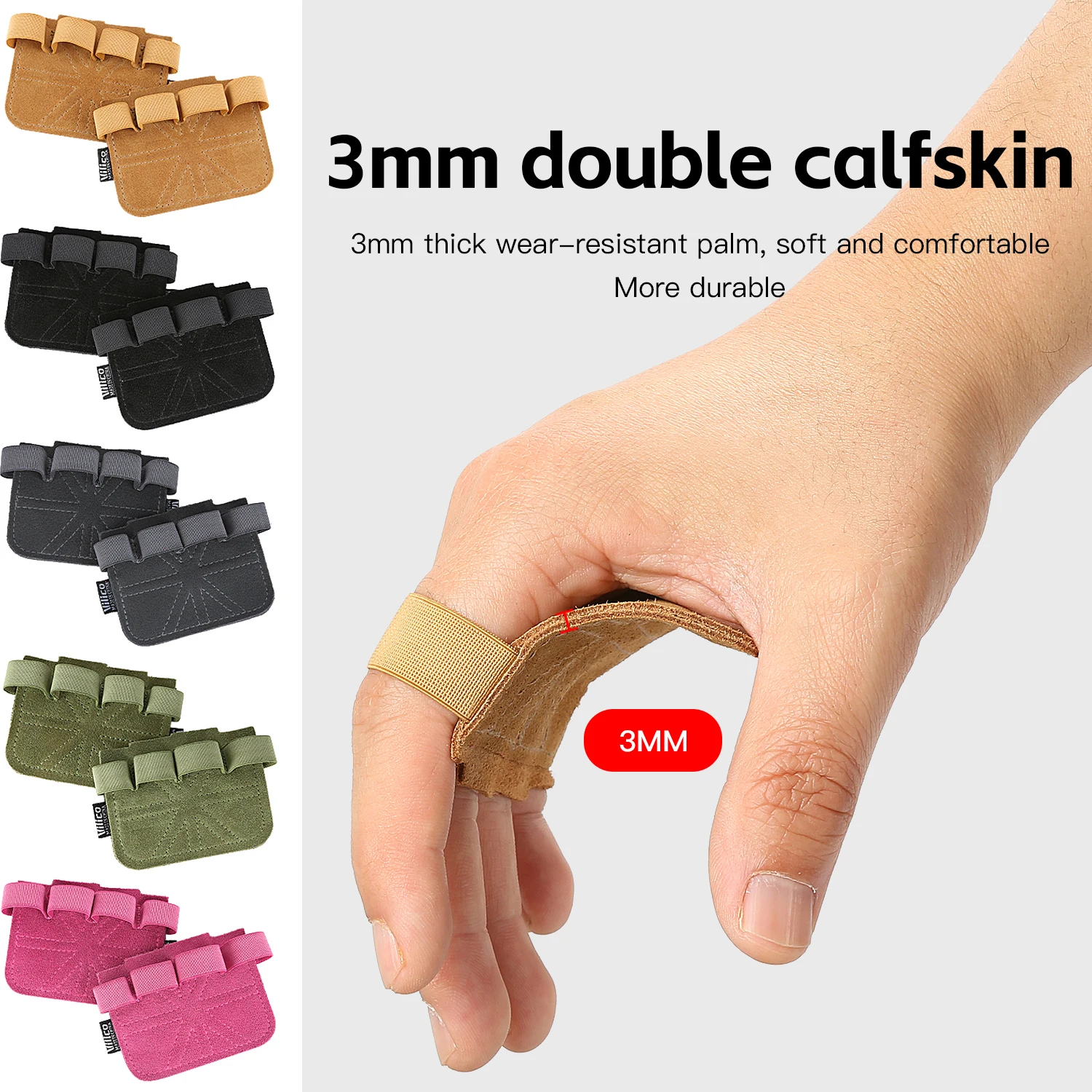2 PC Powerlifting Gym Gloves Breathable Horizontal Bar Booster Gloves Weightlifting Leather Palm Guard Fitness Gloves Men Women