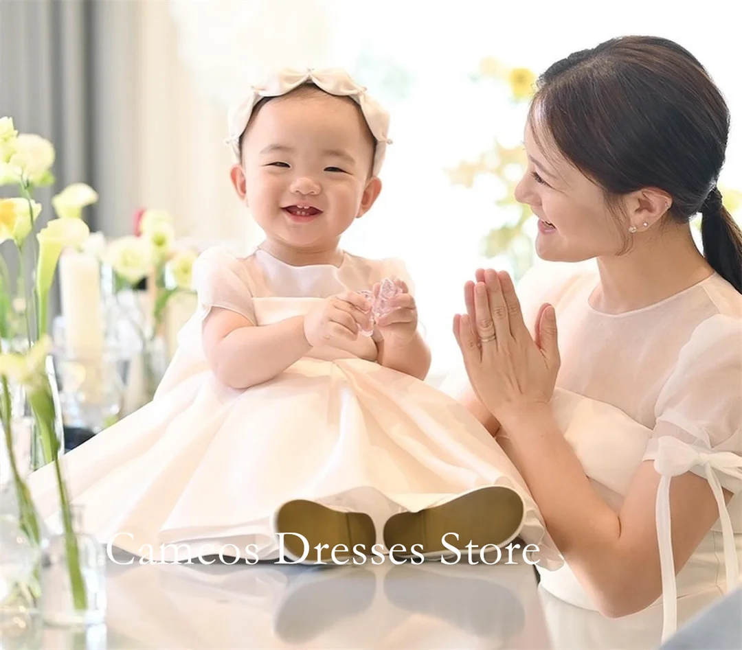 SONDR مخصص س الرقبة فوري نفخة الأكمام فساتين الزفاف بسيطة ألف خط الأورجانزا مشد كوريا العرائس فساتين النساء فساتين زفاف #4