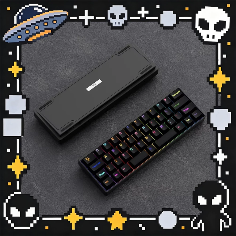 MMD KM40 V2 Mechanical Keyboard Tri mode Wireless O-Ring Structure Gamer Keyboards Three Mode RGB 2000mAh Battery Life PC Gifts