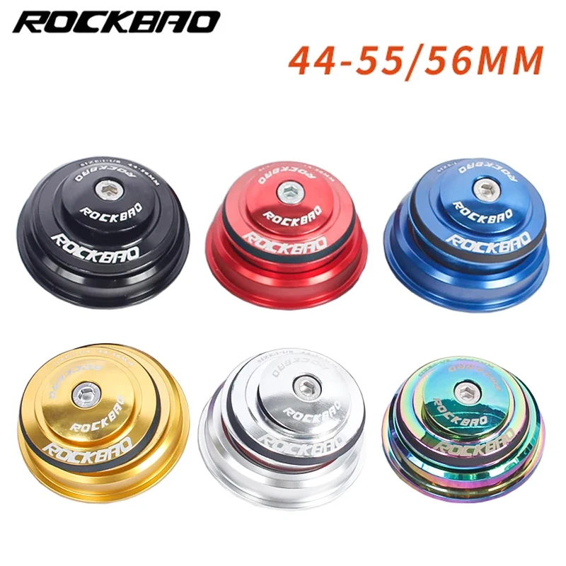 ROCKBAO-Bicycle Headset MTB Bike Road Bike 2 Bearing CNC 1 1/8-1 1/2 