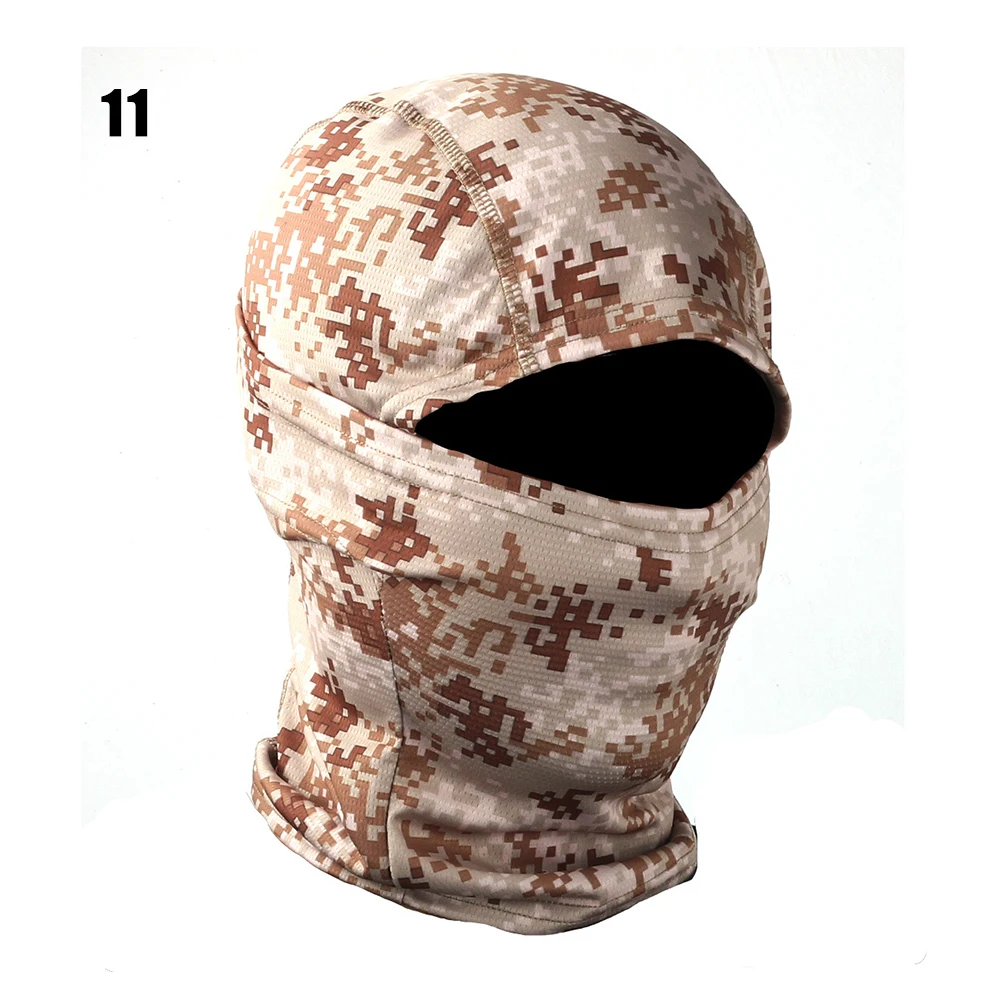 Camouflage Balaclava Full Face Scarf Ski Cycling Full Face Mask Cover Neck Head Warmer Sports Cap Helmet Liner