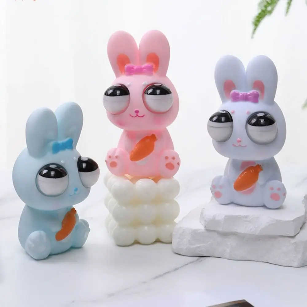 

Simulation Rabbit Eyeball Burst Rabbit Popping Out Eyes Cartoon Animal Squeeze Ball Toys Funny TPR Squeeze Stretching Ball