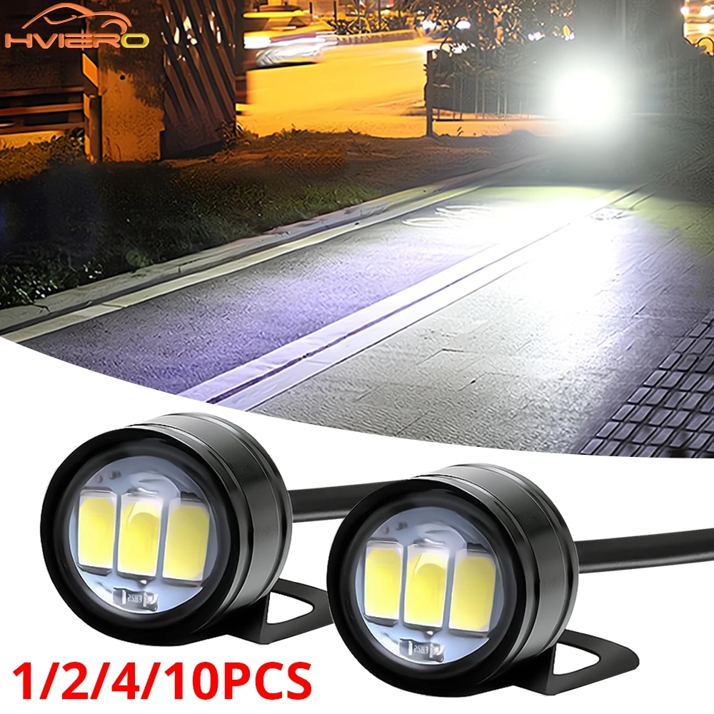 

1/2/4/10Pc Car Motorcycle Eagle Eye Mirror Light DRL Tail Bulb Super Bright Headlamp Led Turn Signal Parking Brake Lamp Daylight