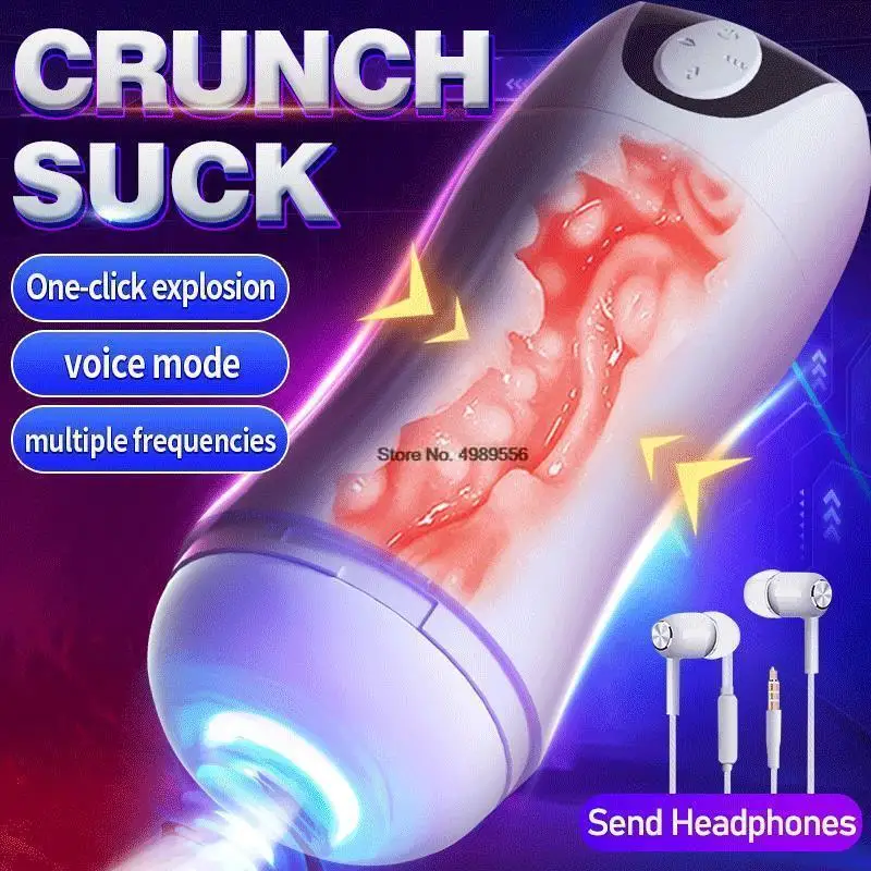 

Automatic Male Mastubator Suction Machine Adult Supplies Male Deep Licking Masturbation Toys for Adults 18 Sex Telescopic Vagina