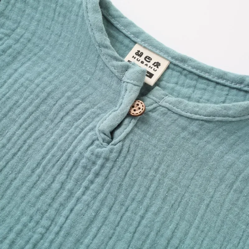 Baby Girls Boys T Shirts Linen Cotton Boys Tops Children T-shirt Summer Baby Boys Girls T-shirt Children Clothes Kids