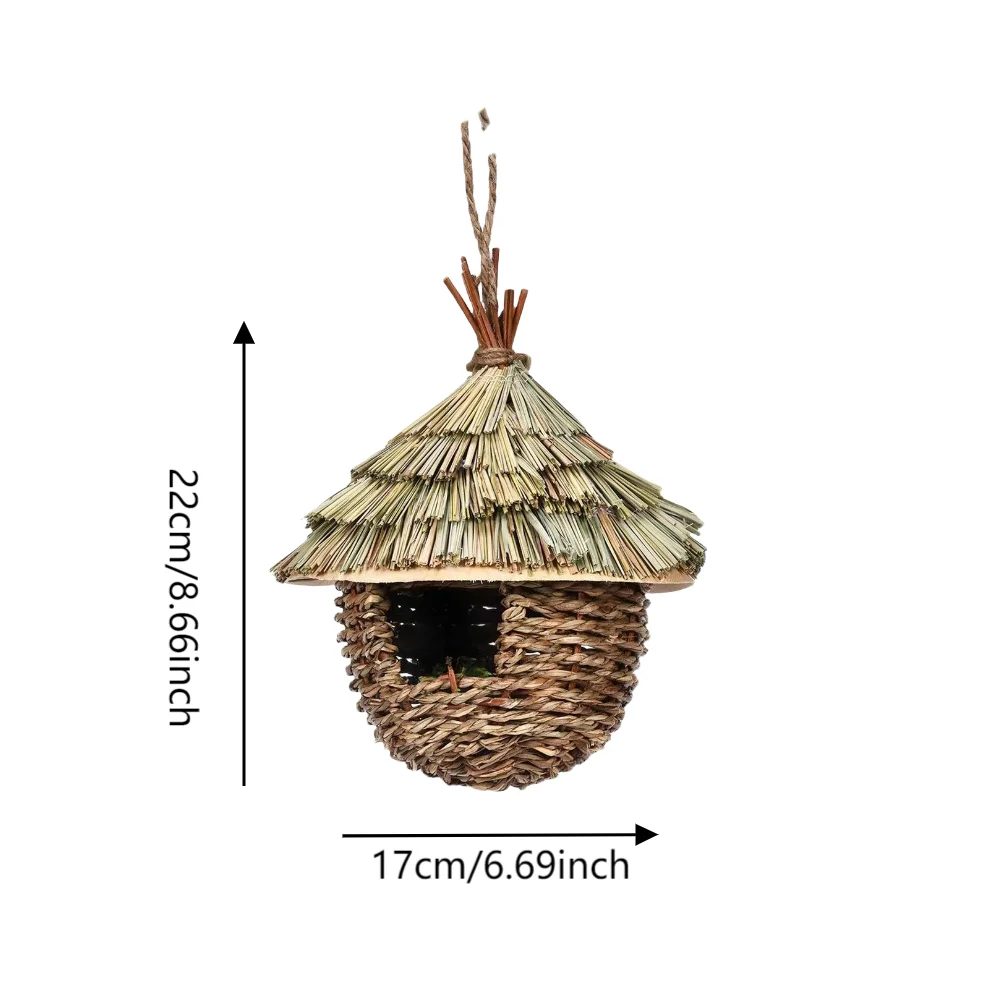 

Garden Decoration As Shown Straw Birdhouse Garden Decor Sustainably Sourced Straw Multifunctional Decor And Nesting