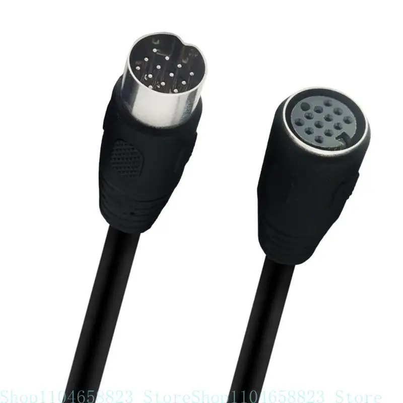 

DIN 13Pin Cable Male to Female/Male 13 Pin Extended Cord Adapter Plug Extension Cable for Stage Atomizer Equipment