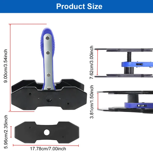 Imagen 2 del producto Herramientas de reparación de automóviles, pinza de freno de disco Universal para coche, herramientas de ajuste de cilindro de freno de trinquete, duraderas y fiables y convenientes