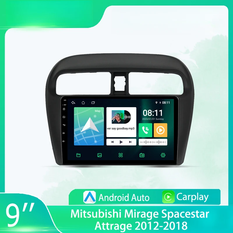 

For Mitsubishi Mirage 2012-2018 Car Multimedia Player Android Car Player GPS WIFI Carplay 4G Car Radio Navigation Stereo