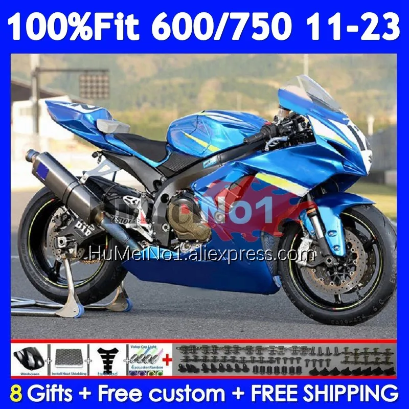 Fairing For SUZUKI GSXR750 K11 GSXR 600 750 107No.30 GSXR600 2011 2012 2013 2014 2015 2016 2017 Stock blue 18 19 20 21 22 23 24