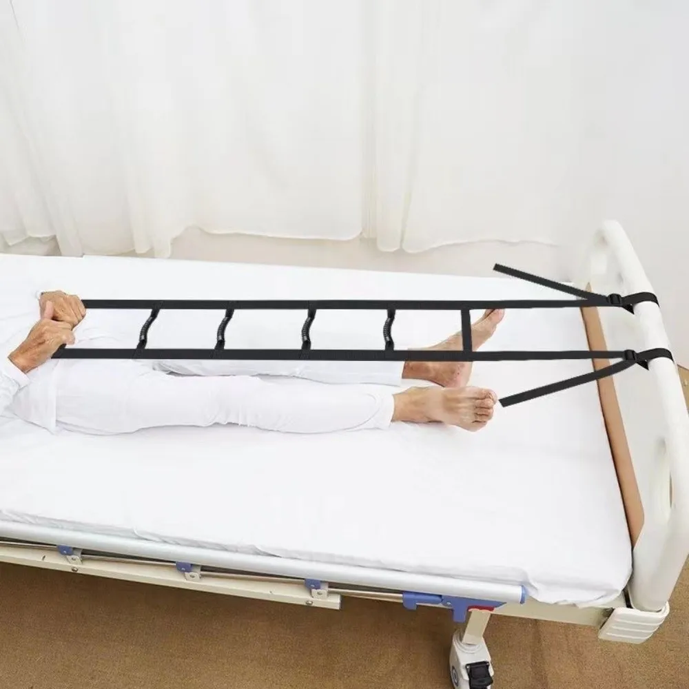 Adjustable Length Get Up Aid 3/4/6 Handrails Rope Ladder Bed Ladder Assist Assist Strap Lift Device Pull Up Helper Bed Mobility