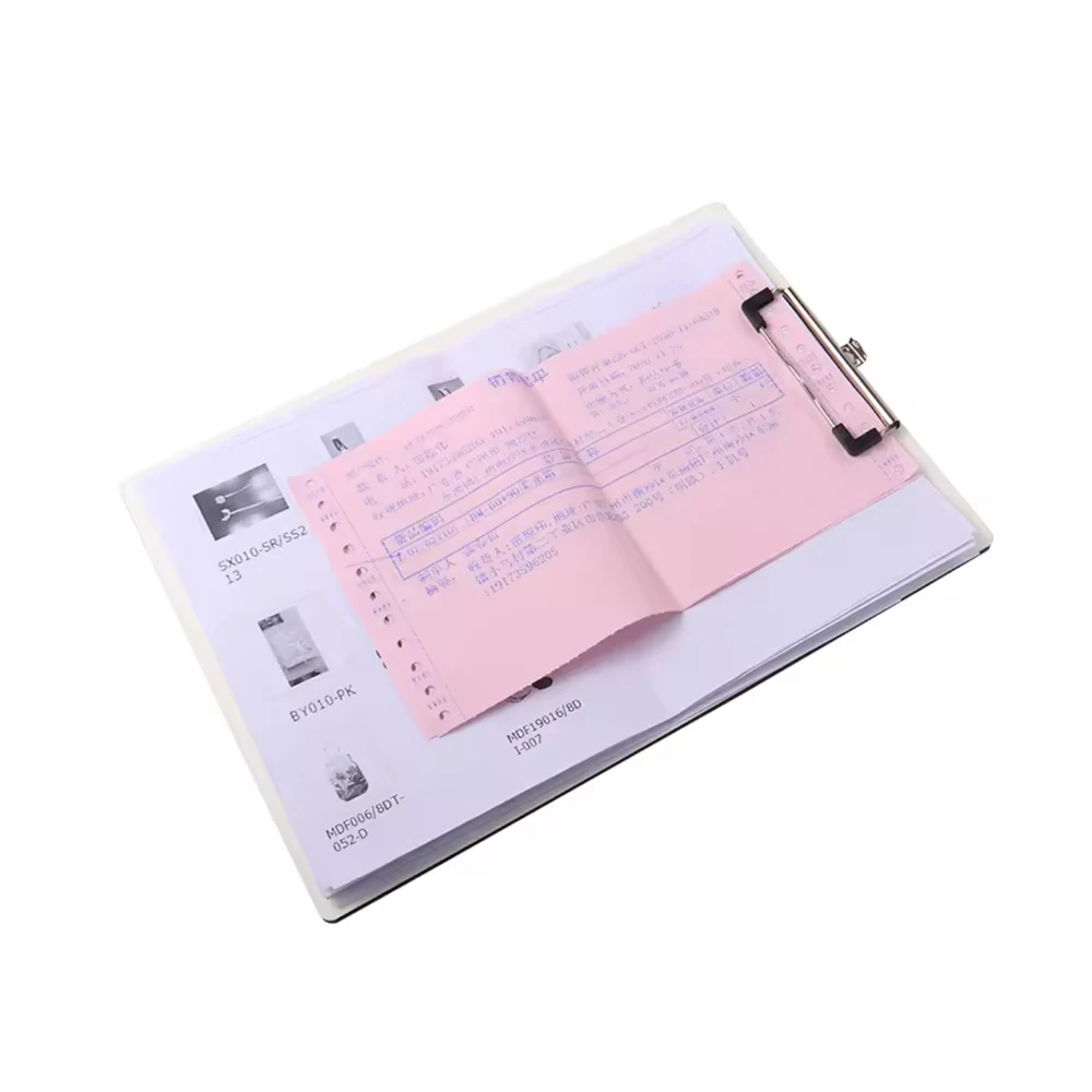 5pcs Pack Blank Sublimation MDF File Document Clipboard Folder with Metal Clip