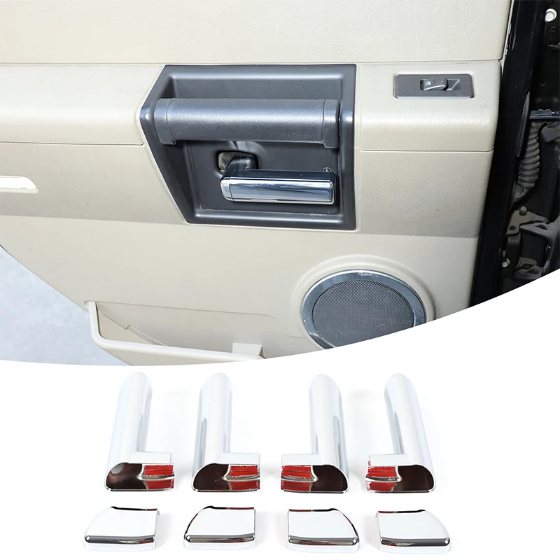 

Car Interior Door Handle Decoration Cover Door Pull Handle Stickers Trim Car Interior Accessories For Hummer H2 GMT820 2003-2007