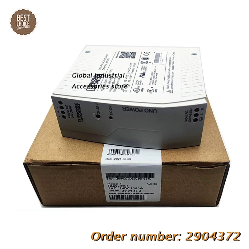 2904372 Brand New Original For Phoenix Switching Power Supply UNO-PS/1AC/24DC/240W Single Phase to 24V