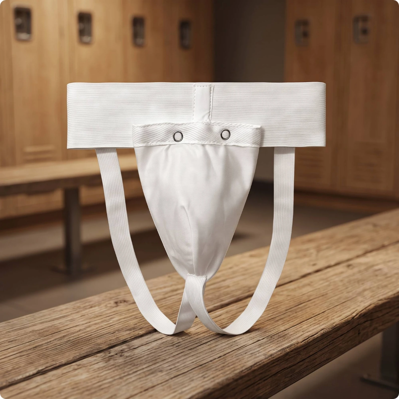 Karate Groin Protector Vented Groin Protector with Removable Cup Jockstrap with Plastic Cup Elastic Guard Gear Supportive