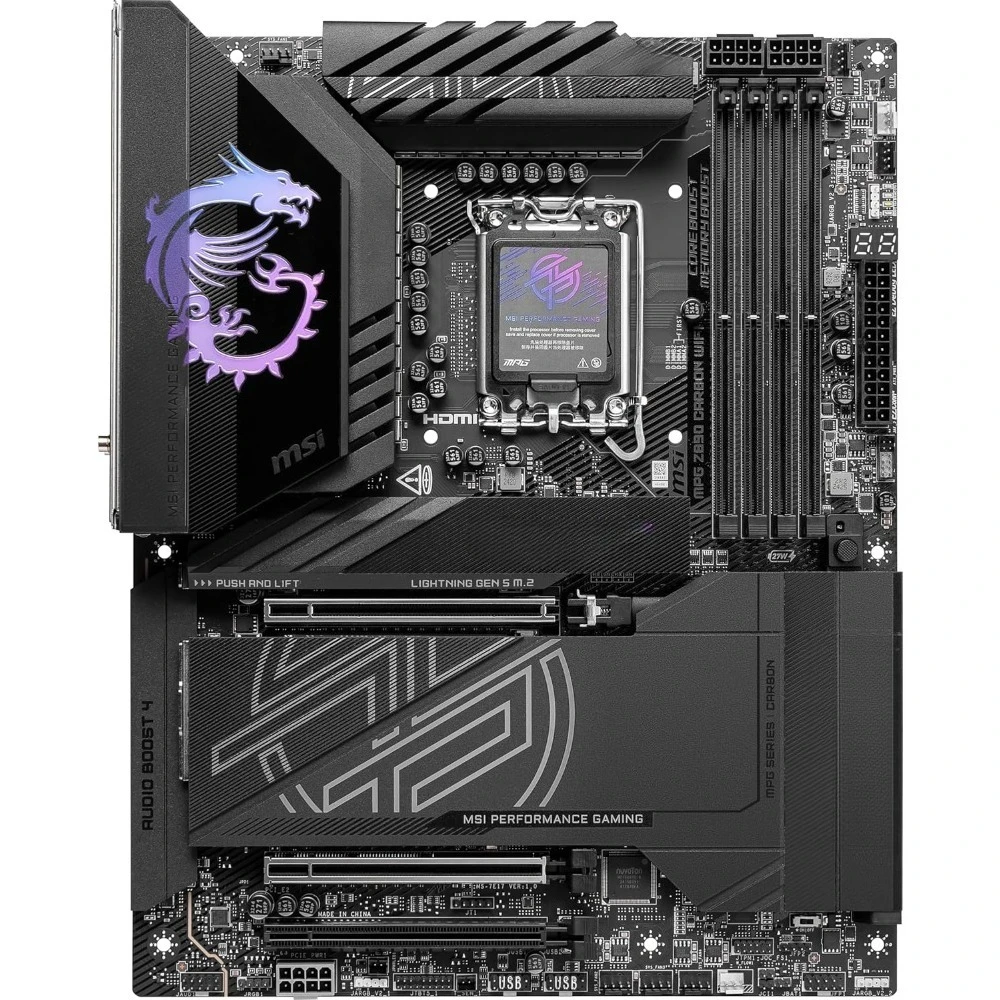 Gaming Motherboard LGA 1851 Support Core    Series    DDR5 PCIe 5.0 M.2 SATA 5Gbps LAN USB Type-C Wi-Fi 7 Bluetooth 5.4