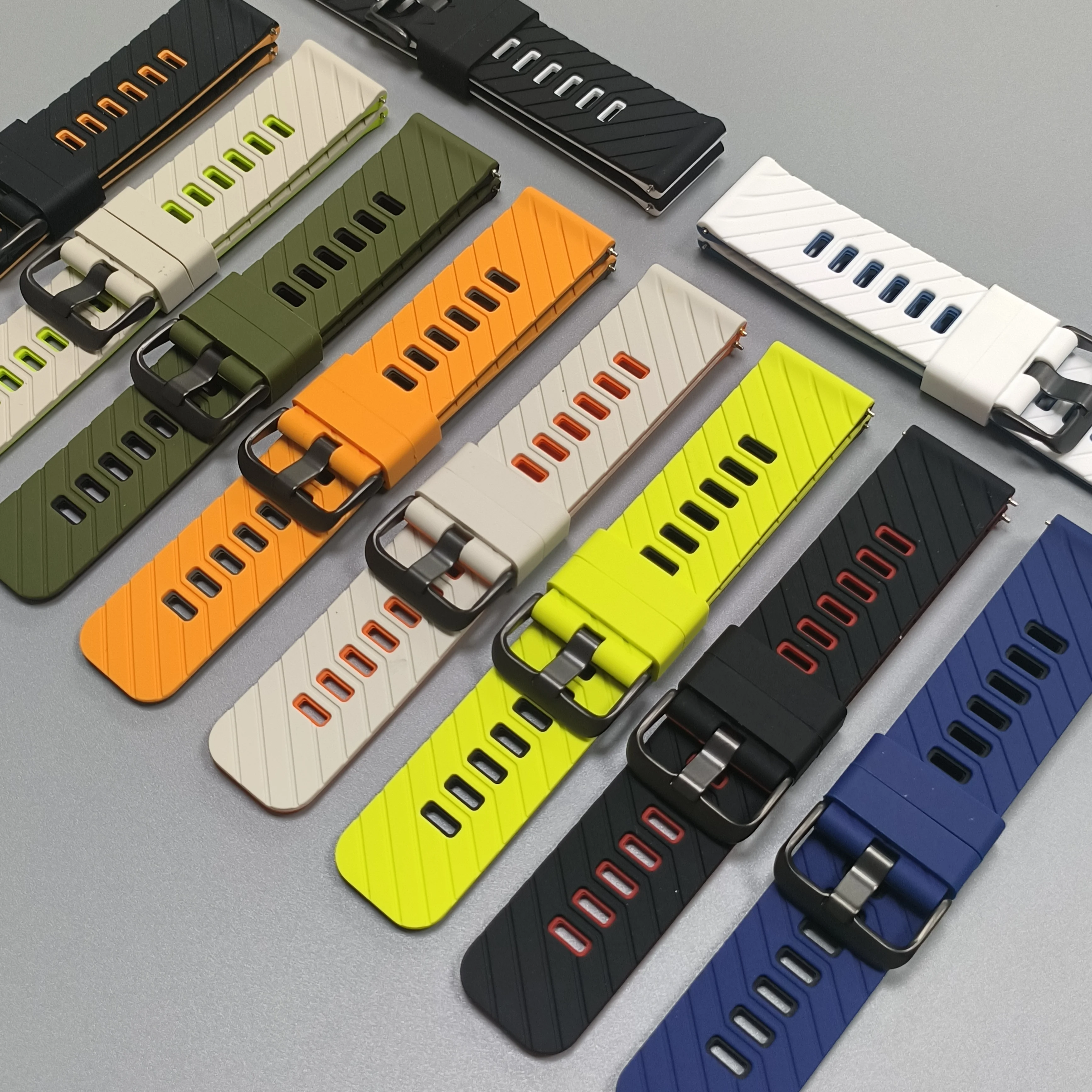22mm Silicone Watch Band for COLMI M42 V75 V73 V70 V68 Bracelet Sports Strap for COLMI C81 P81 P68 i30 i11 Waterproof Wristband