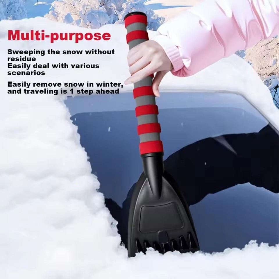  Car-mounted snow shovel, winter hot-selling snow removal ice-breaking defrosting car window snow scraper upgraded snow shovel fo 