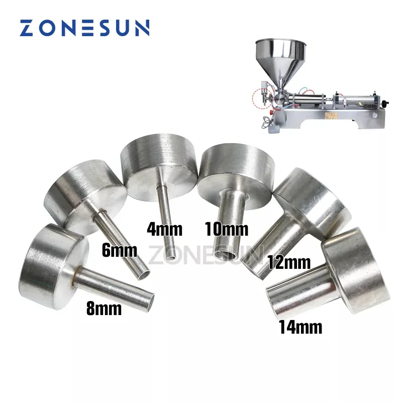 ZONESUN Nozzle for filling machine G1 4mm 6mm 8mm 10mm 12mm 14mm