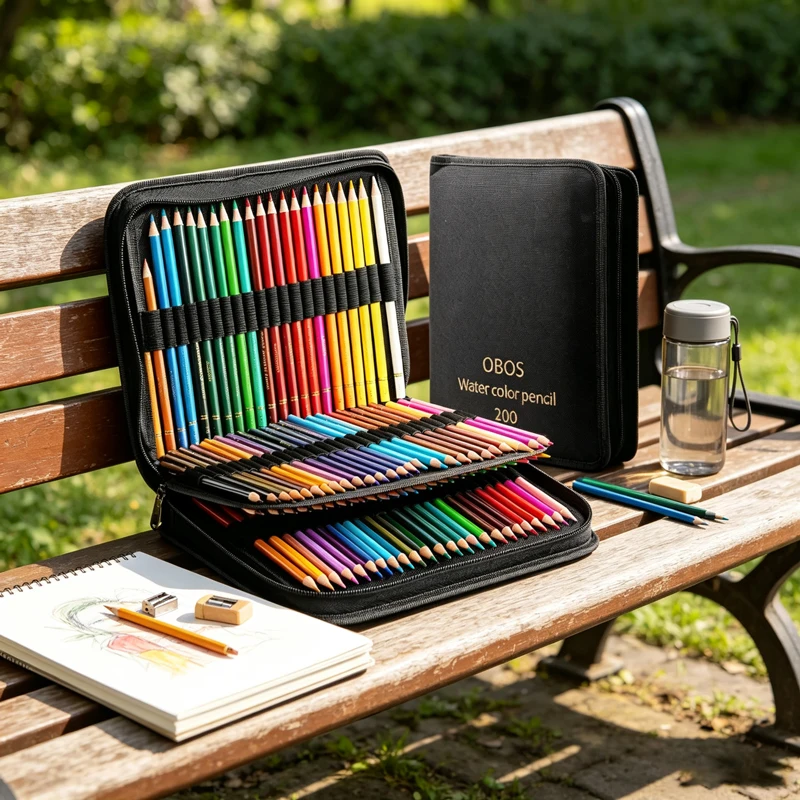 مجموعة أقلام تلوين زيتية ومائي - مراجعة Colored Pencil Professional وسعره