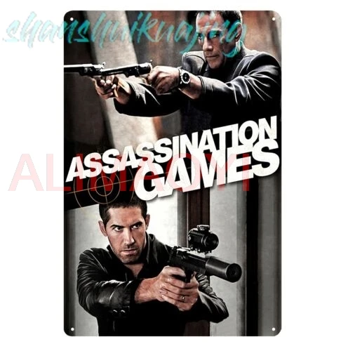 Assassination Games van damme Movie Metal Poster Tin Sign - 20x30cm Plate sign