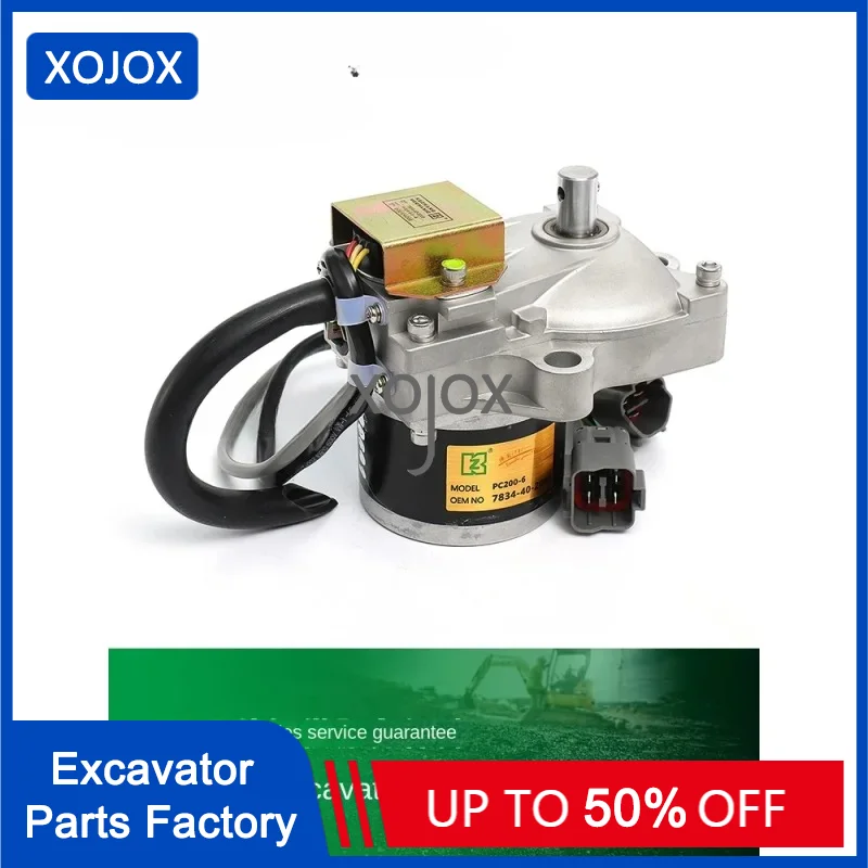 XOJOX For Komatsu PC200-5/120/220/300 7834-40-2003 Accelerator Motor Excavator Refueling Motor