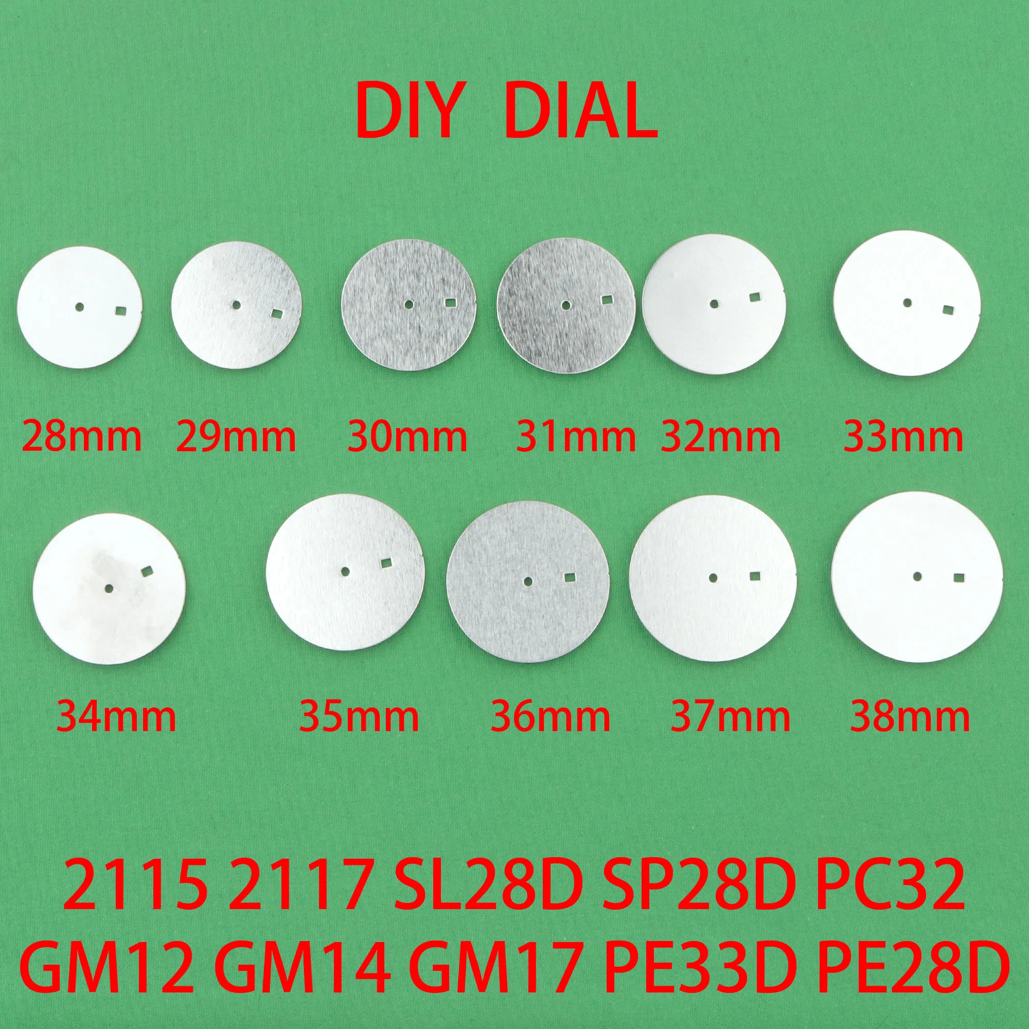 DIY dial 28mm- 38mm for 2115 movement dial sp28 dial sl28 dial GM17 dial watch face GM14 dial PE28 dial 2115 face