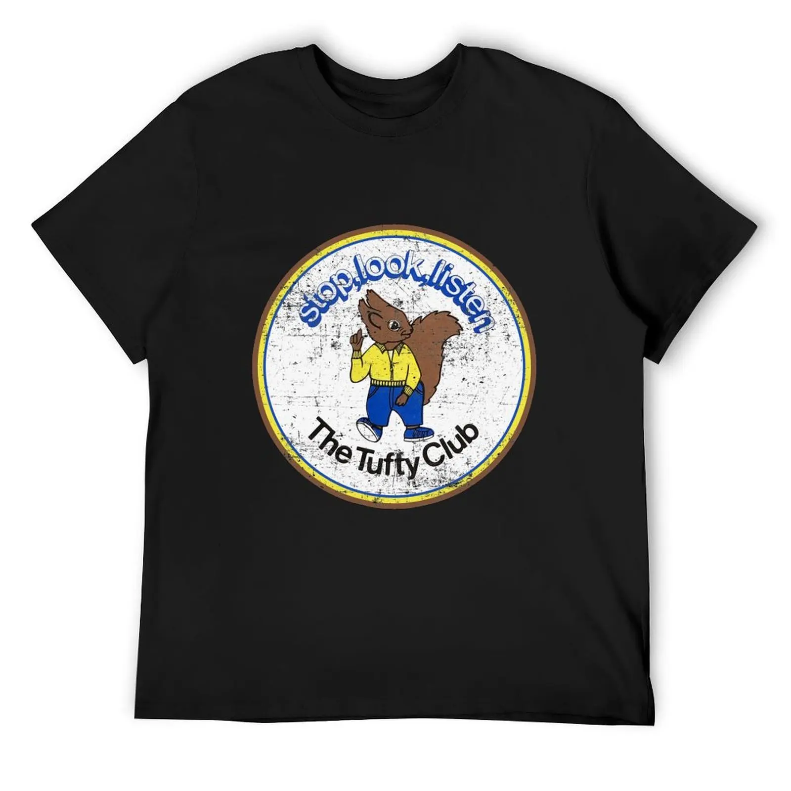 

Vintage Tufty Club with distressed finish. T-Shirt man clothes street wear tee shirts for men