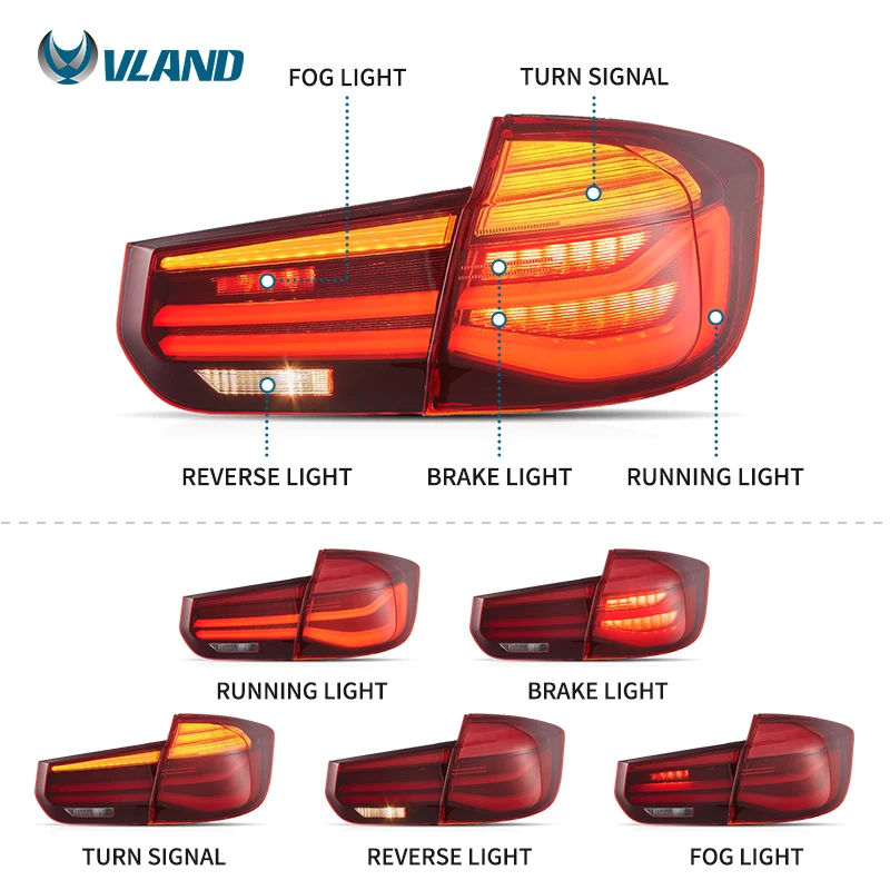 Factory Full LED 3- Series Taillights Assembly F31 Touring Rear Tail Lamp 2013-2018 Sequential Tail Light For BMW F31