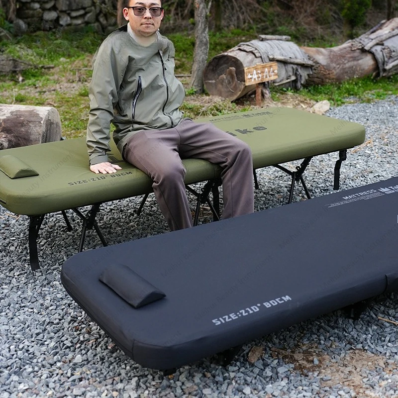 Suspended Bed Outdoor Camping High Elastic Brushed Air Mattress Off The Ground Camp Bed