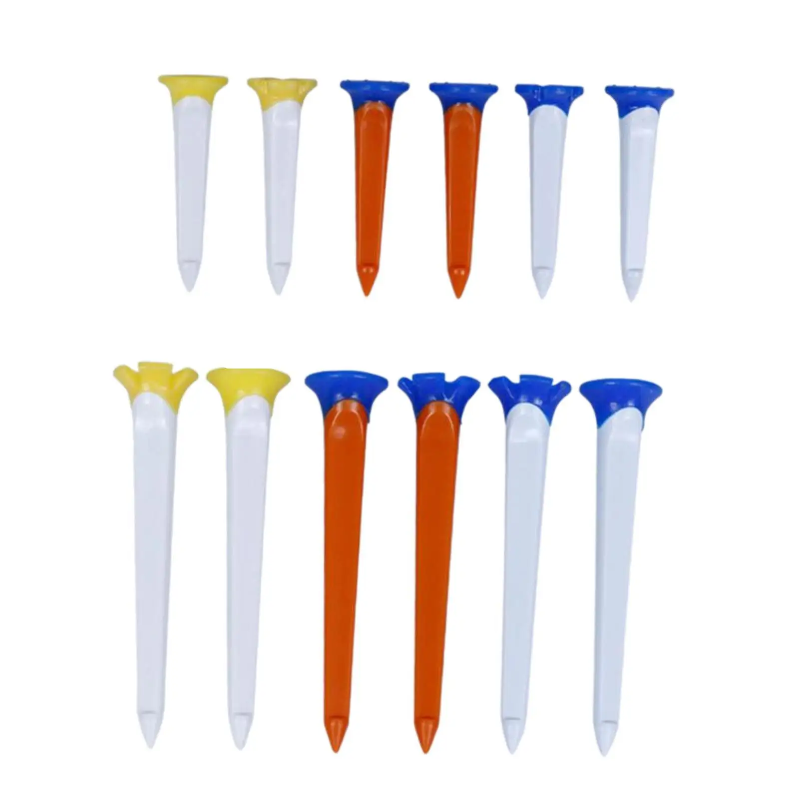 

12x Golf Tees Golf Mat Tees Stable, Colorful Golf Ball Holder for Driving Range Golf Training Outdoor Practice Golf Equipment