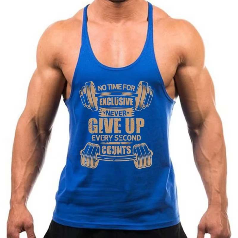 Active Men's Fitness Stringer Vest, Gym Racerback Tank Top with Thin Straps, Lightweight Sleeveless for Bodybuilding Sessions