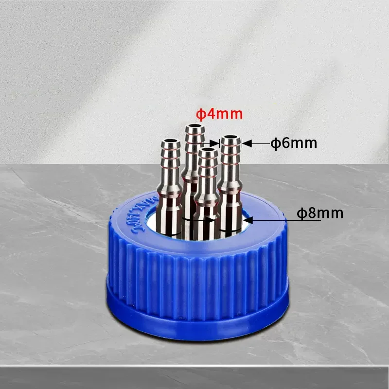 DXY-Bouteille de Recharge en Acier Inoxydable PP, Bouchon de Fermenteur, Réactif, Déchets de Liquide, Simple/Deux/Trois/Quatre Voies