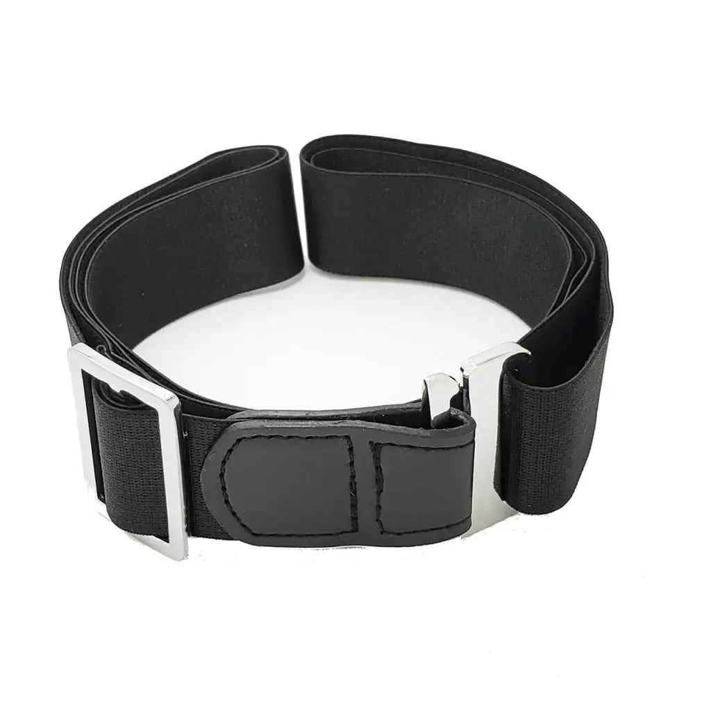 Elastic Mens Shirt Stay Belt Adjustable Garter Waist Belt for Uniform Business Suit Formal Wear