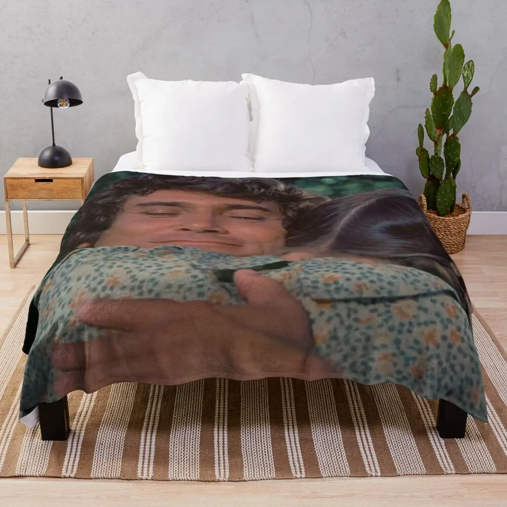 

Charles Ingalls and Laura Ingalls Throw Blanket Wrinkle Resistant Lightweight Blanket