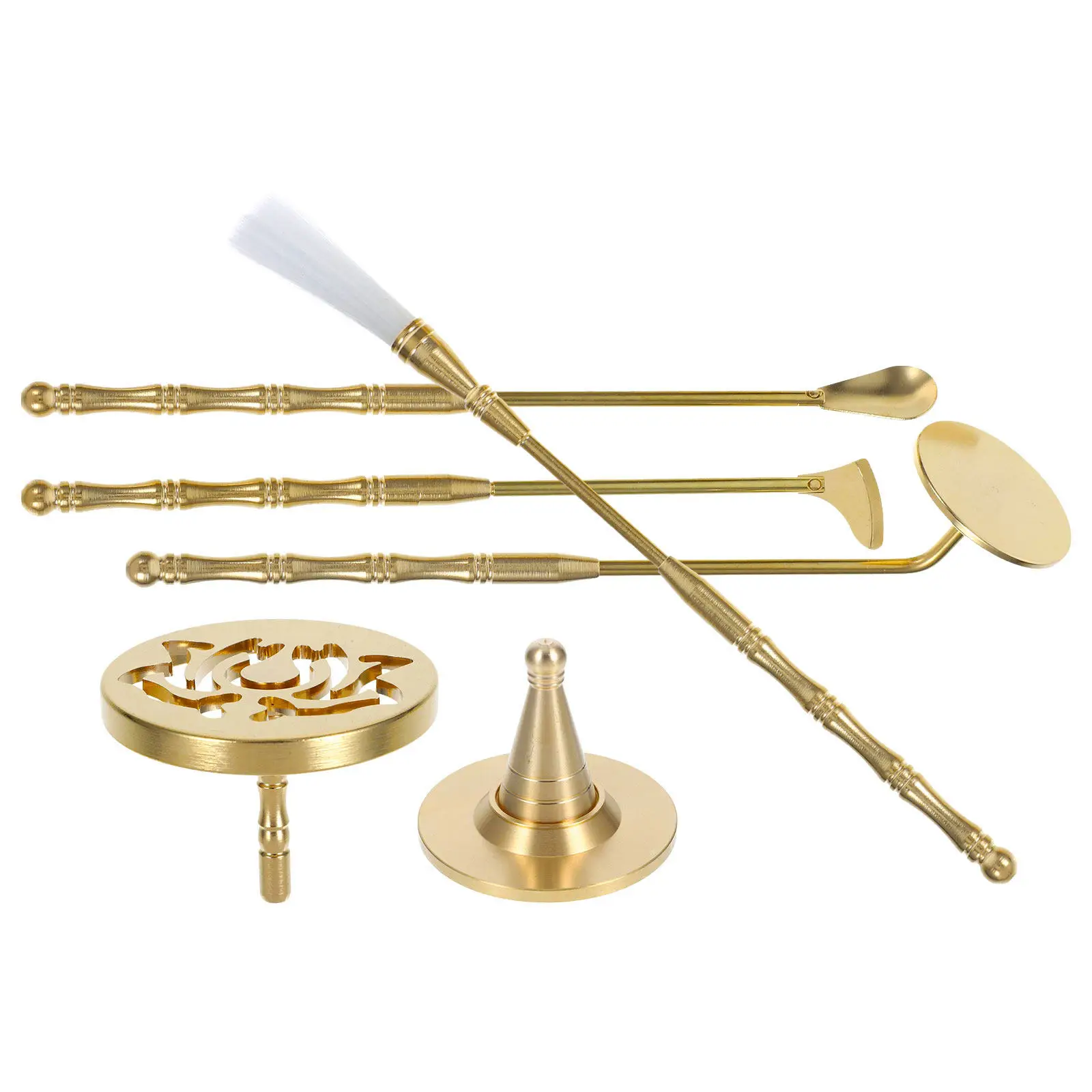 

1Set Incense Shaping Mold Kit Professional Copper Press for Powder Incense Aroma Relaxation Gift Idea