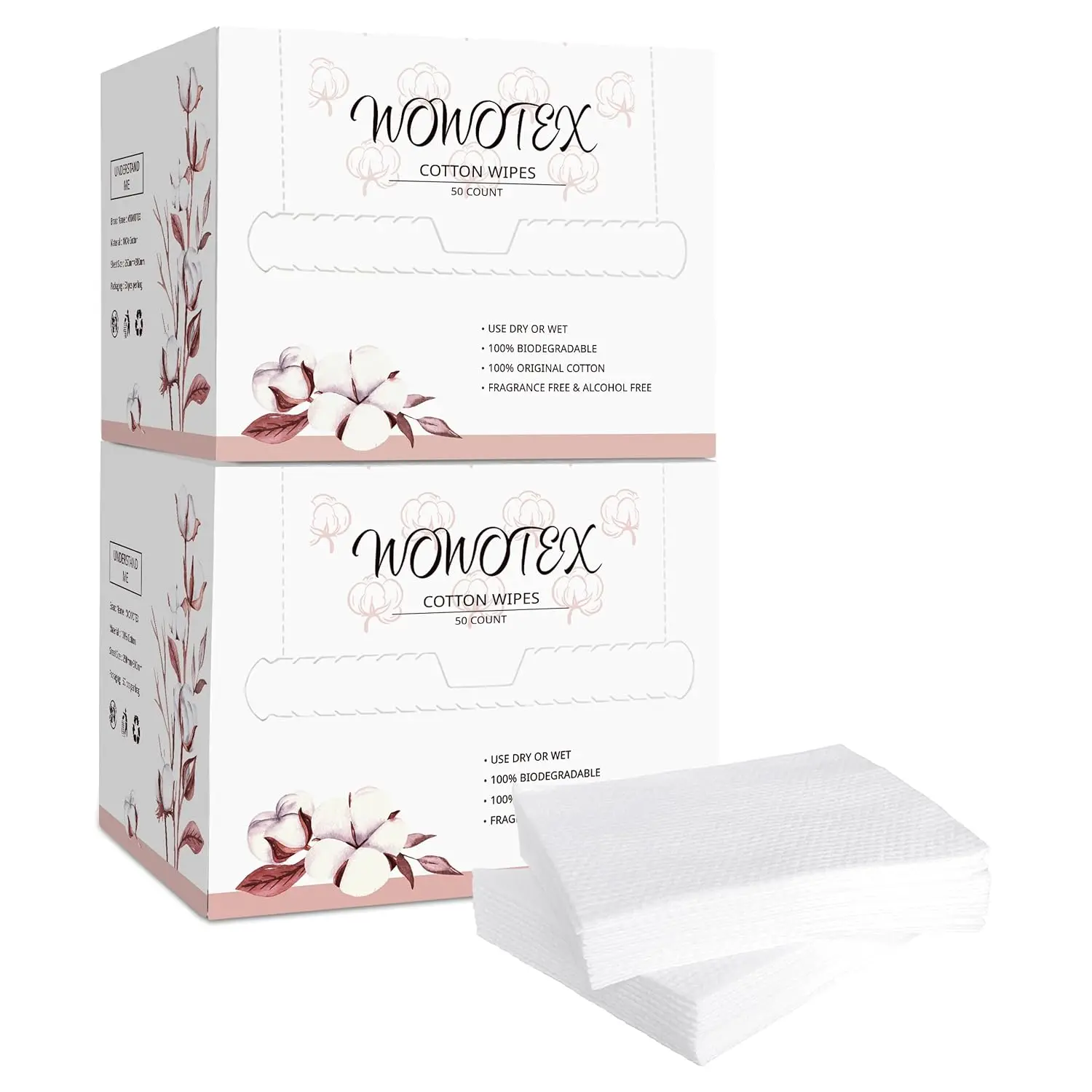 

Одноразовые полотенца для лица из 100% хлопка, 100 штук, 10x12 дюймов, биоразлагаемые мягкие салфетки для чувствительной кожи и ухода за младенцами