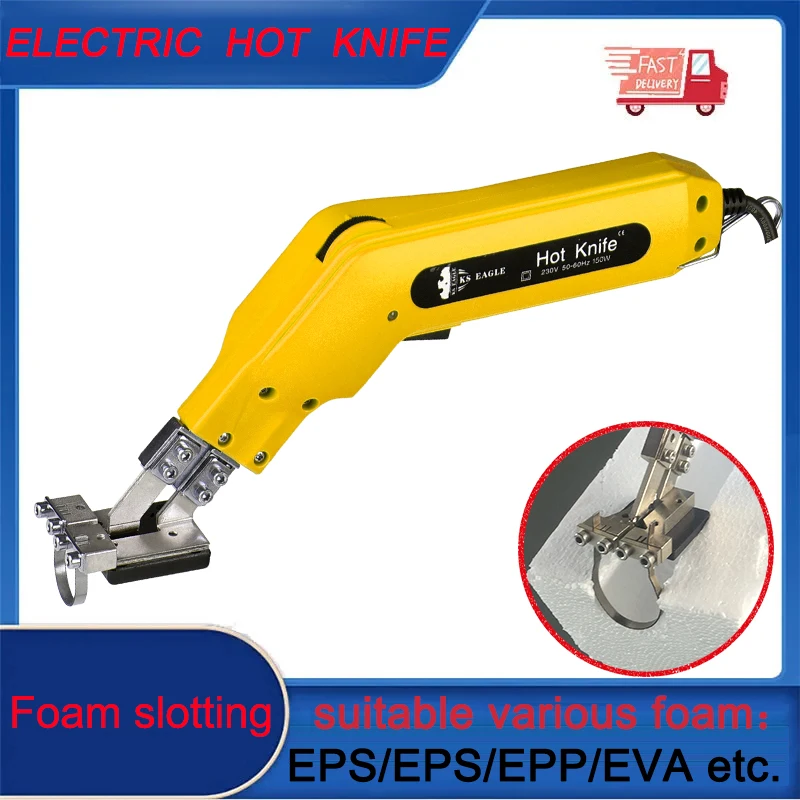 

Professional Foam Cutter Electric Heating Knife Polystyrene Cutting Machine Portable Styrofoam Cutting Tools 10/15/20/25CM Blade