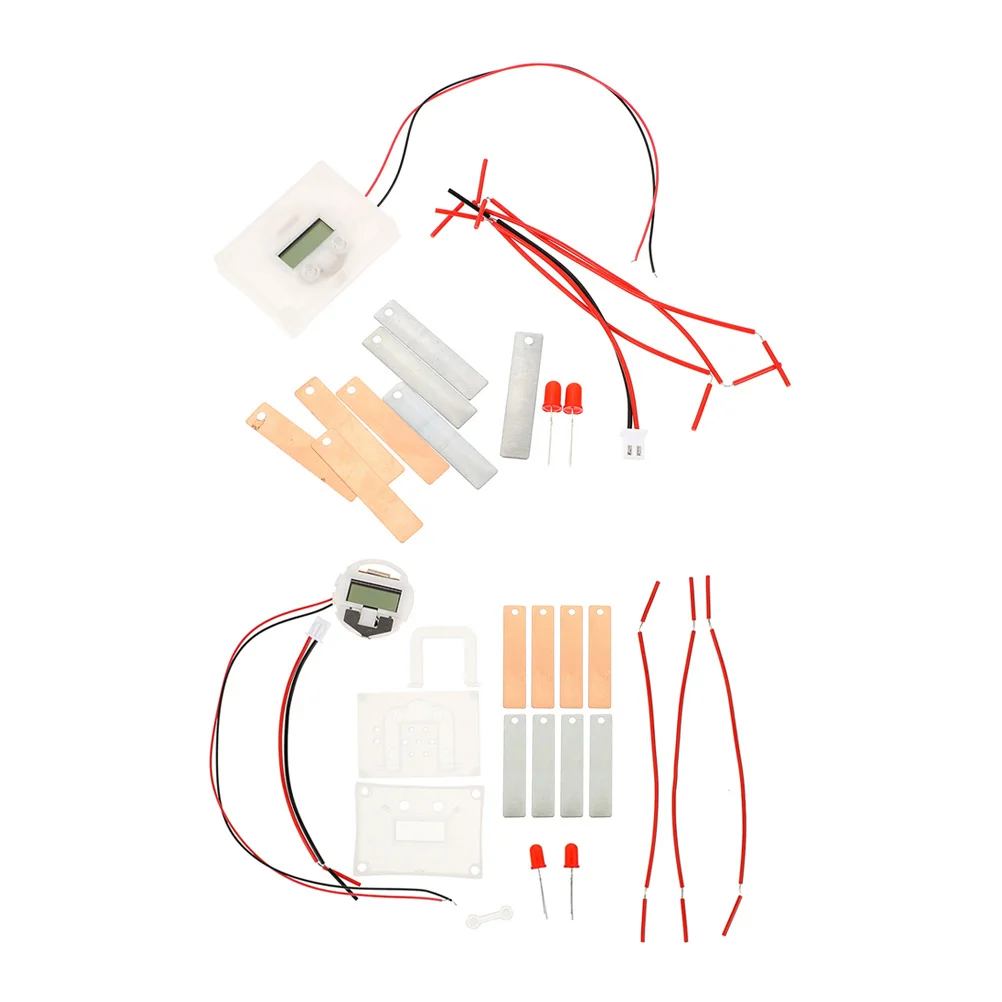 

1Set DIY Fruit Experiment Kit for Students Hands on Chemistry Science Project Material Conductive Metal Sheets