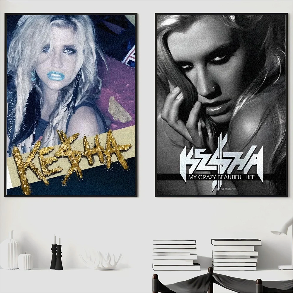 Pop Singer K-kesha Poster Wall Art Home Decor Room Decor Digital Painting Living Room Restaurant Kitchen Art