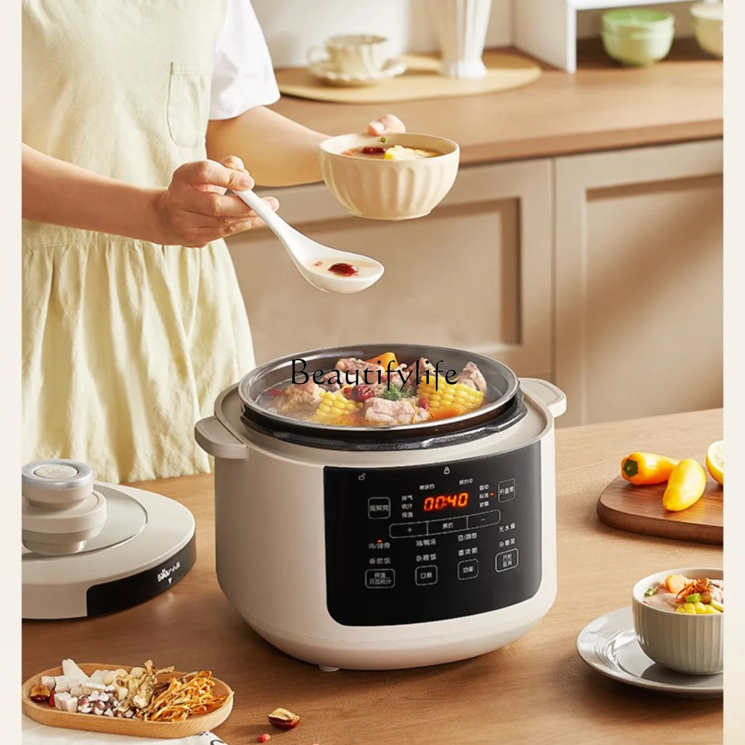 Electric pressure household double bladder pressure cooker 5 liters multi-function automatic rice cooker pressure cooker