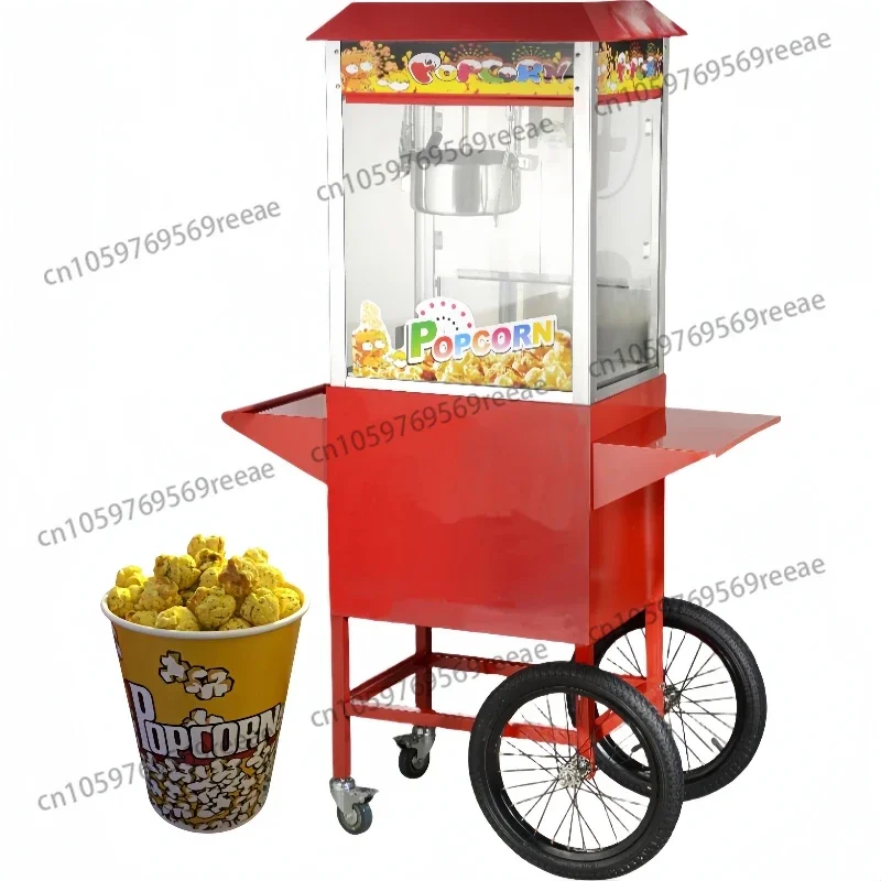 

Kettle Collapsible Popcorn Machine With Carts Hot Sale Automatic Popcorn Maker With Wheel For Restaurant