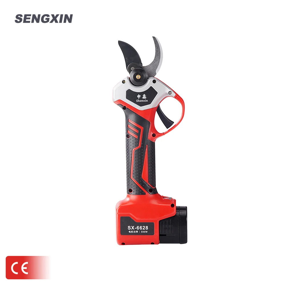 

500W 28mm Cordless Battery Progressive Pruner Shear Electric Pruning Scissors For Garden